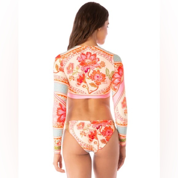 NWT Maaji Floral Groove Flirt Low Rise Thin Side Bikini Bottom - Picture 1 of 5